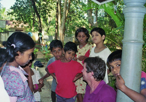 Gruppe von Kindern mit B. Liebing